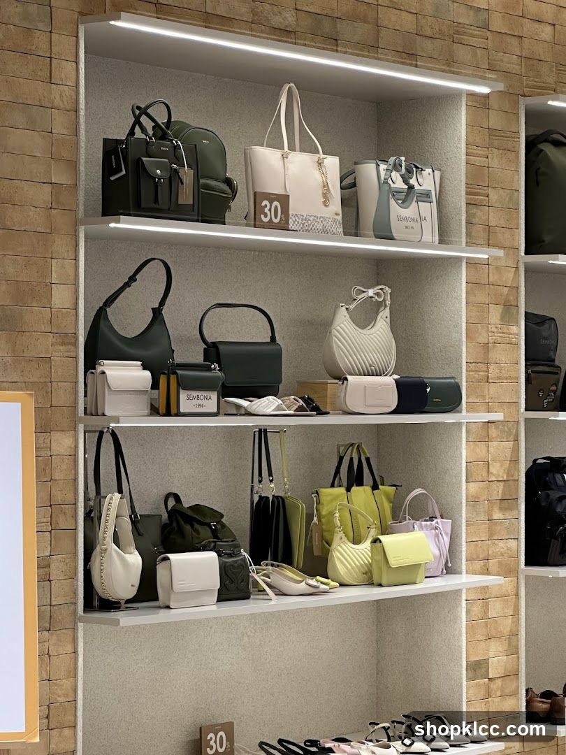 Handbags and Shoes Display