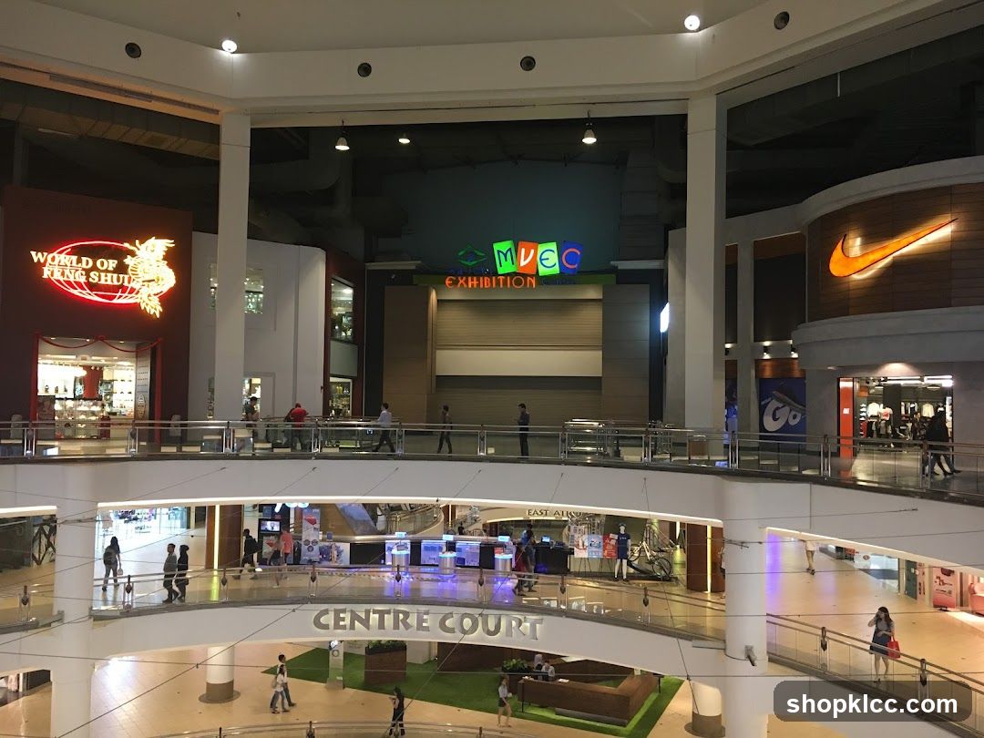 Mall Interior with Shops