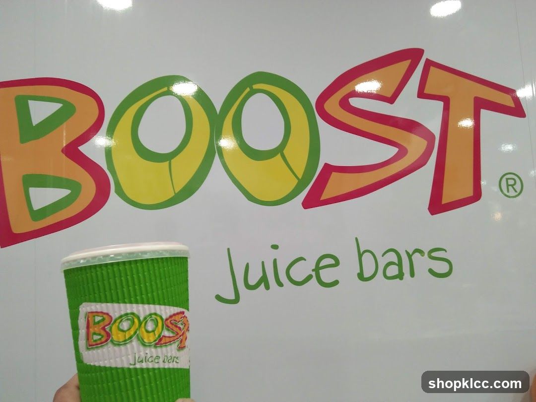 Boost Juice Bars Logo and Cup