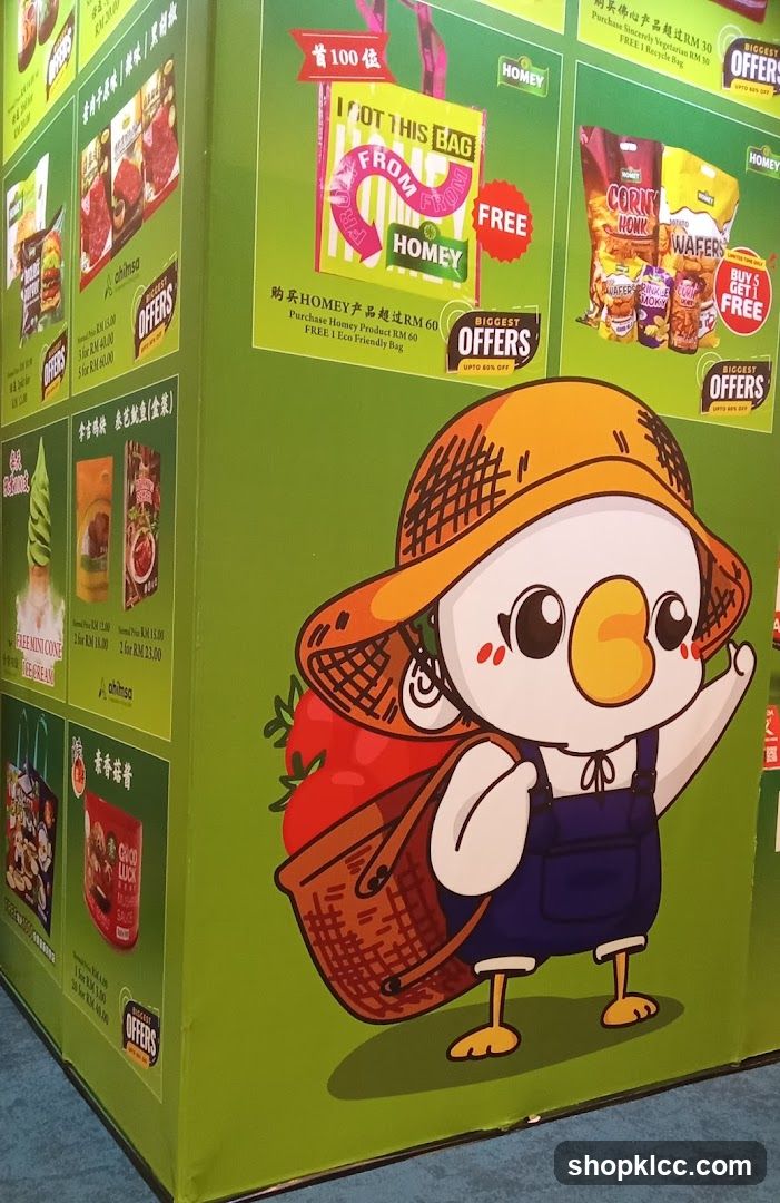 Promotional Display with Cartoon Character