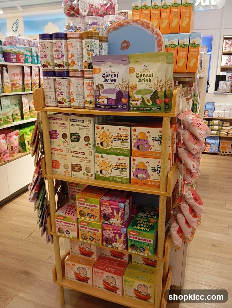 Baby Food and Snacks Display