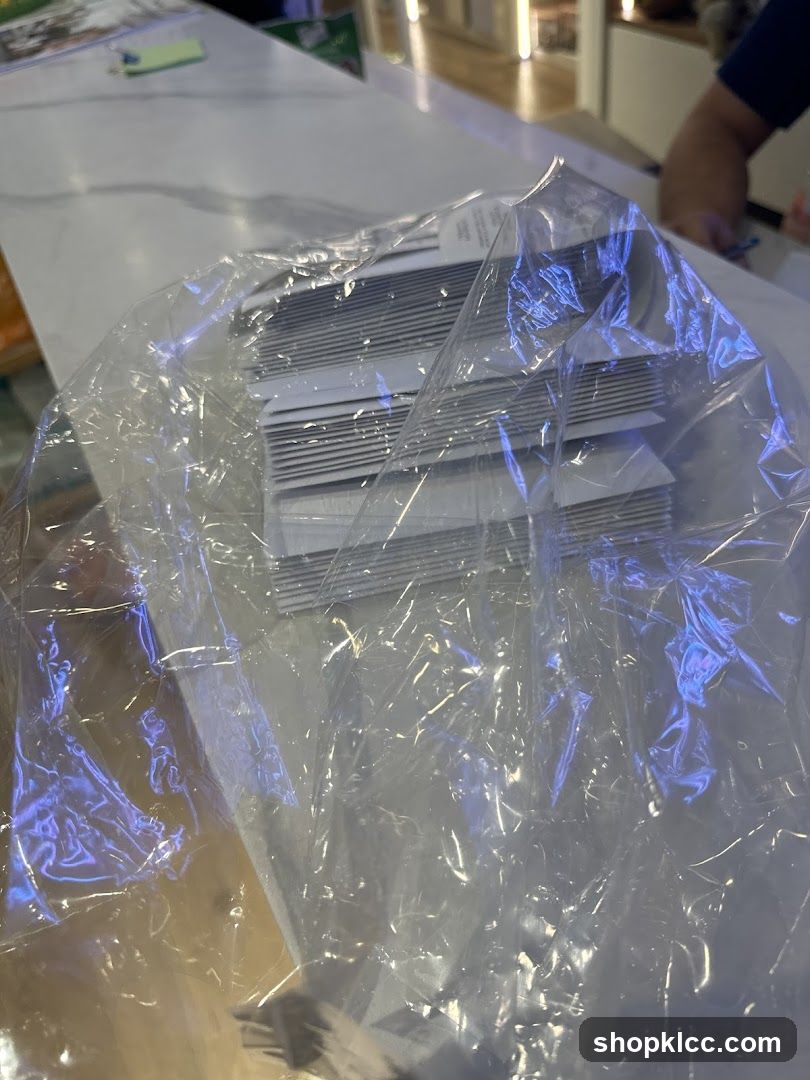 Stack of Cards in Plastic Wrap