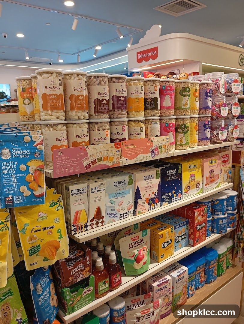 Baby Food and Snacks Aisle