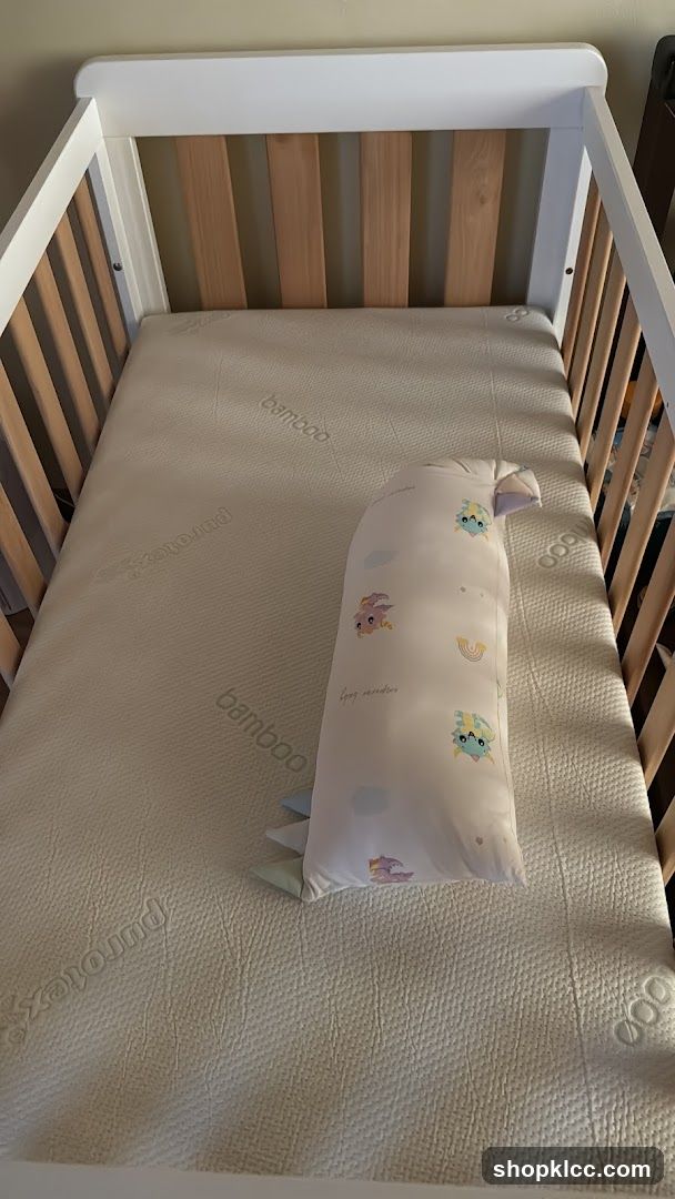 Crib with Mattress and Pillow