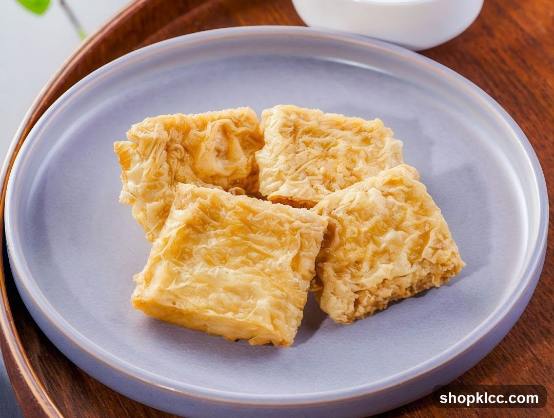 Fried Tofu Skin Squares