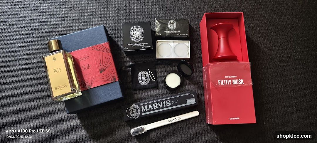 Assortment of Fragrance and Grooming Products