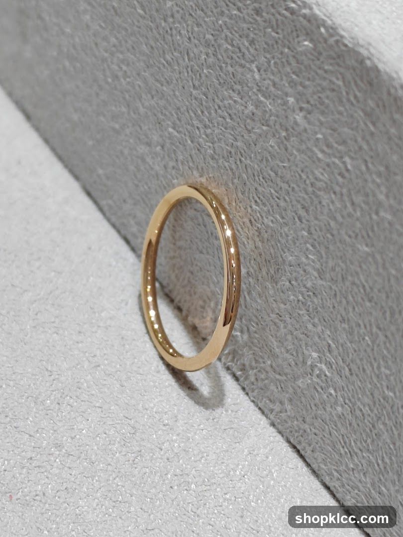 Gold Ring on Display