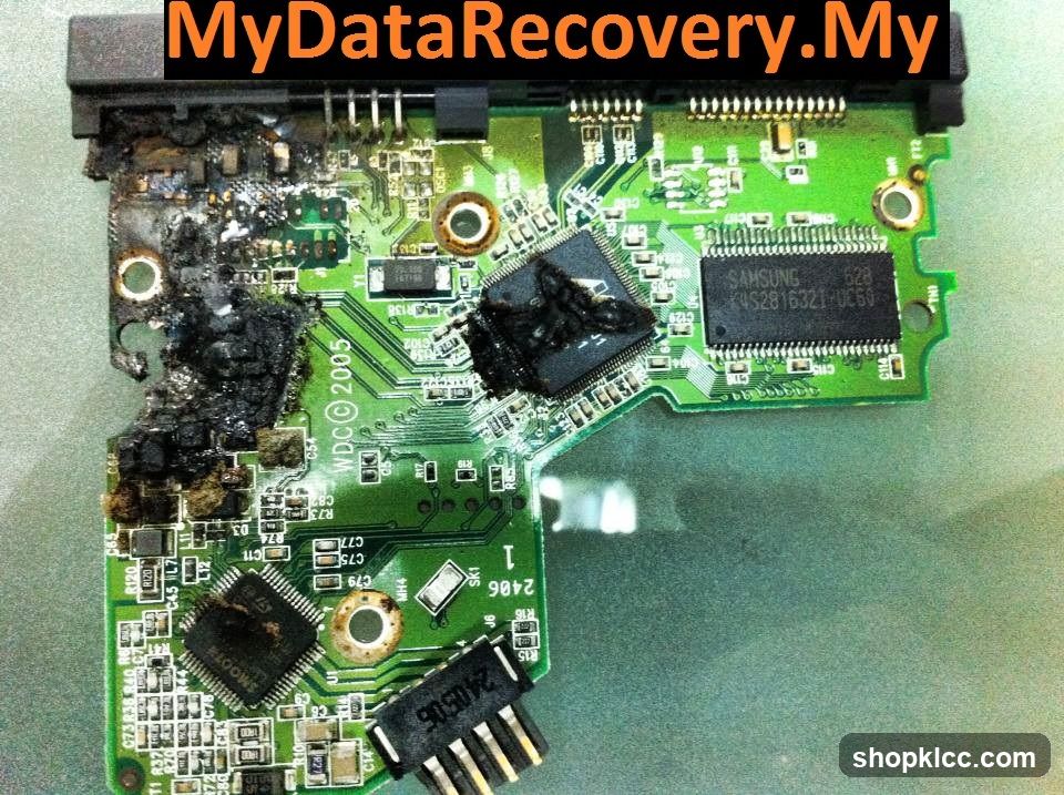 Damaged Circuit Board