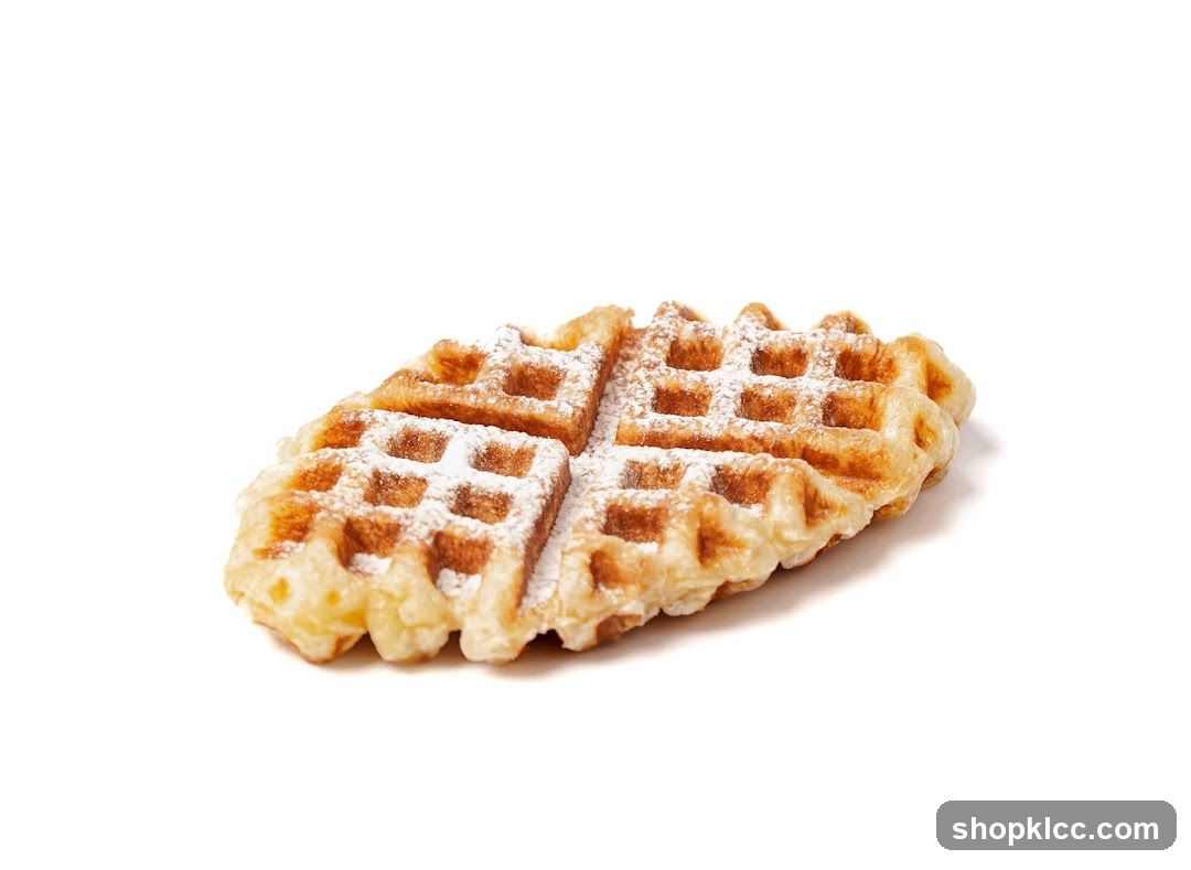 Waffle with Powdered Sugar