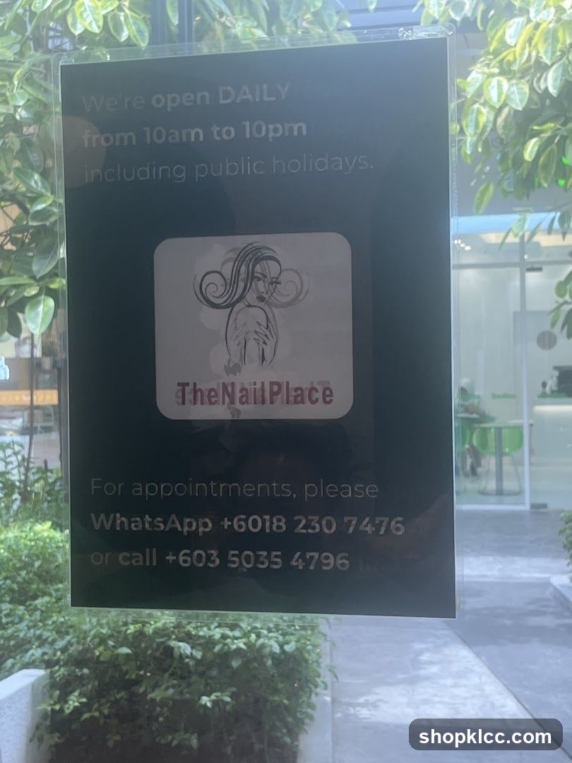 The Nail Place Sign