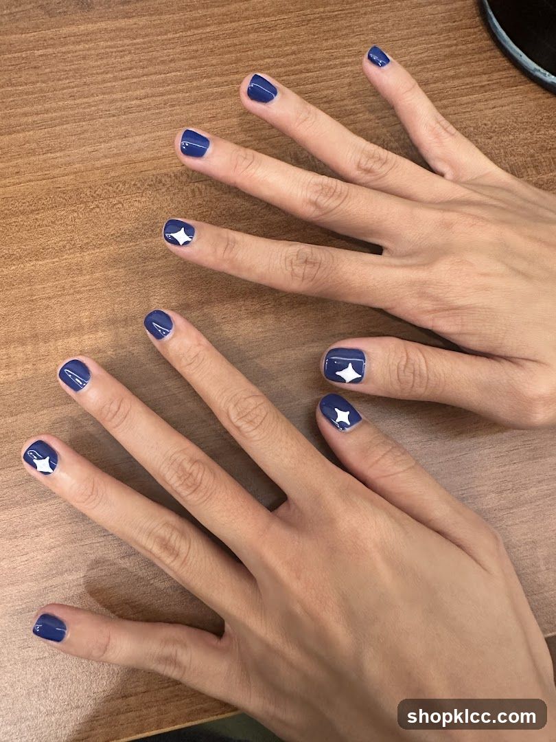 Nails with Star Design