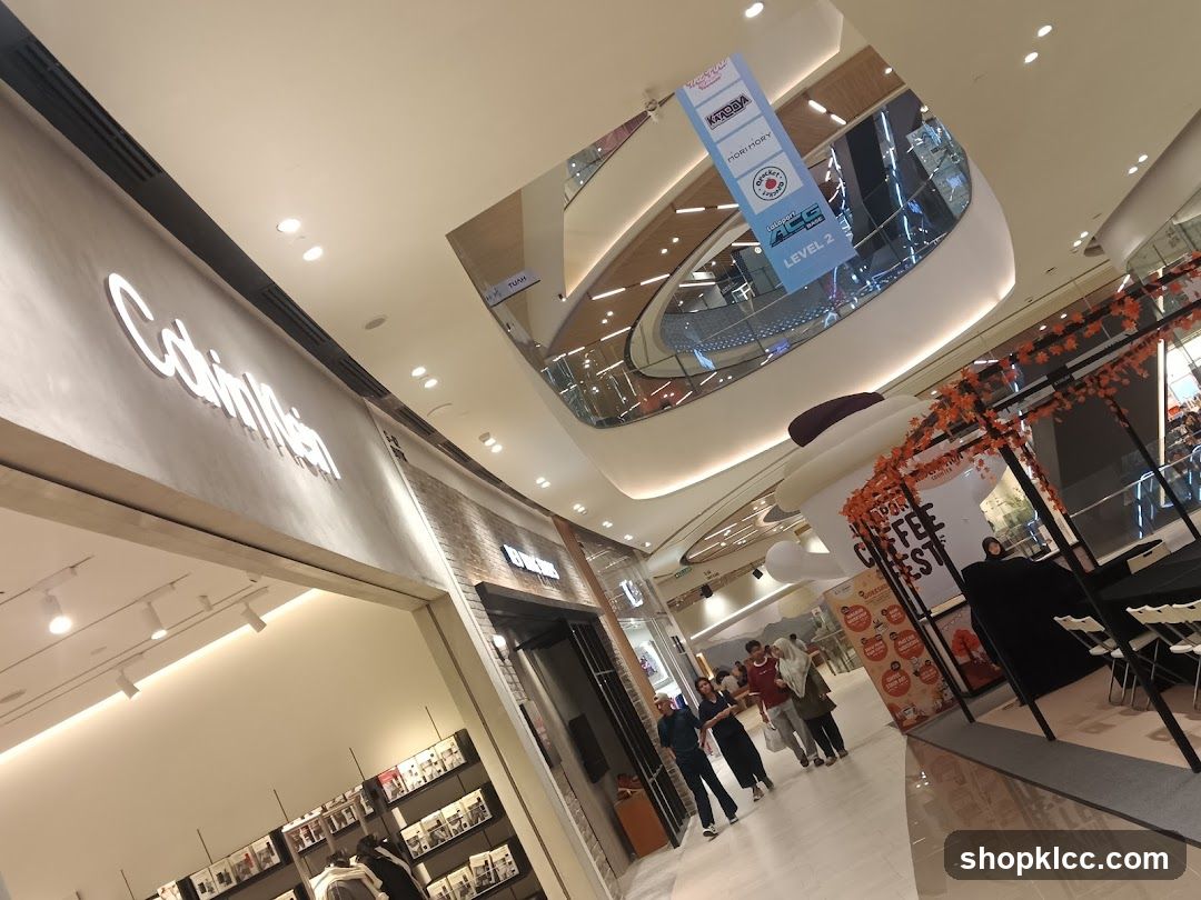 Calvin Klein Storefront and Mall Interior