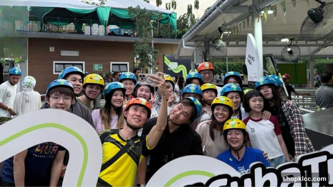 Group taking a selfie