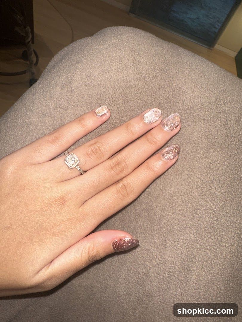 Sparkling Nails and Ring