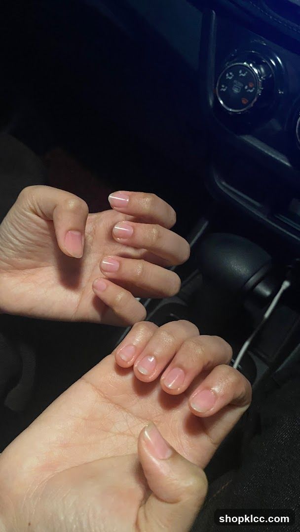 Freshly manicured nails