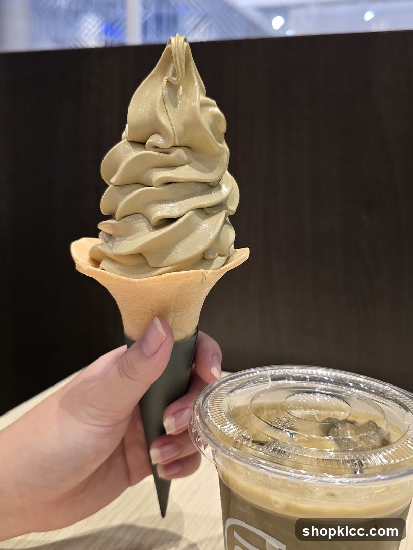 Soft Serve Ice Cream and Coffee