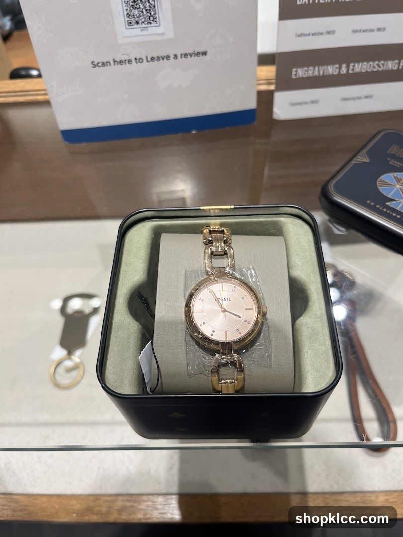 Fossil Watch Display