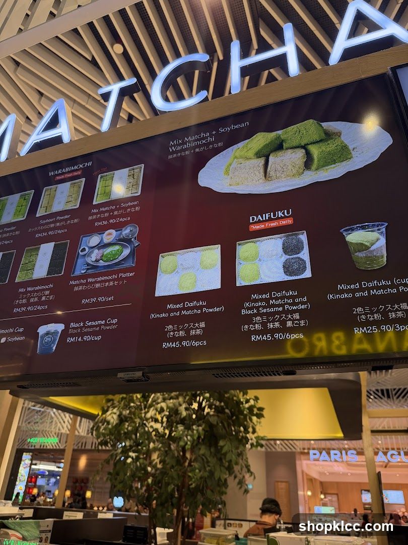 Matcha Menu