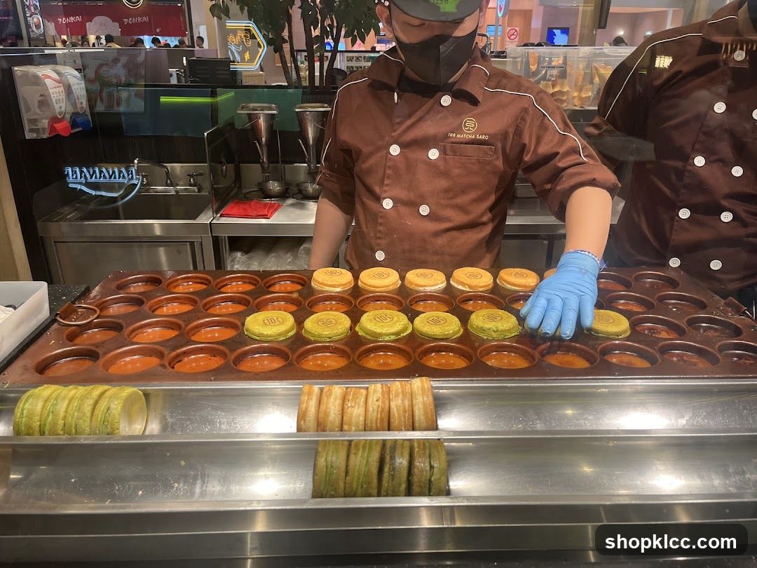 Matcha Cakes Being Prepared