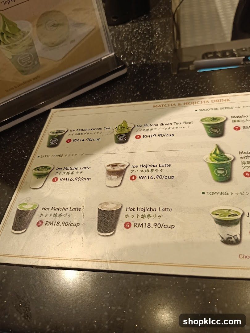 Matcha & Hojicha Drink