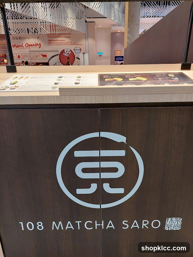 108 Matcha Saro Menu