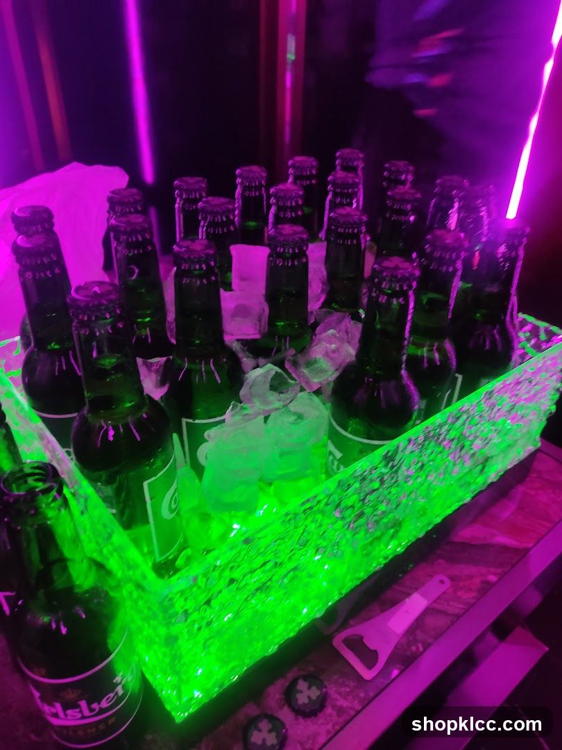 Bottles of Beer in Ice Bucket