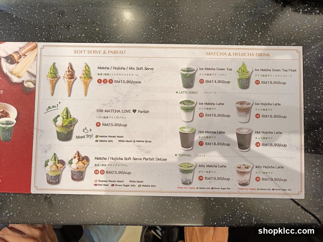 Matcha & Hojicha Drinks and Soft Serve