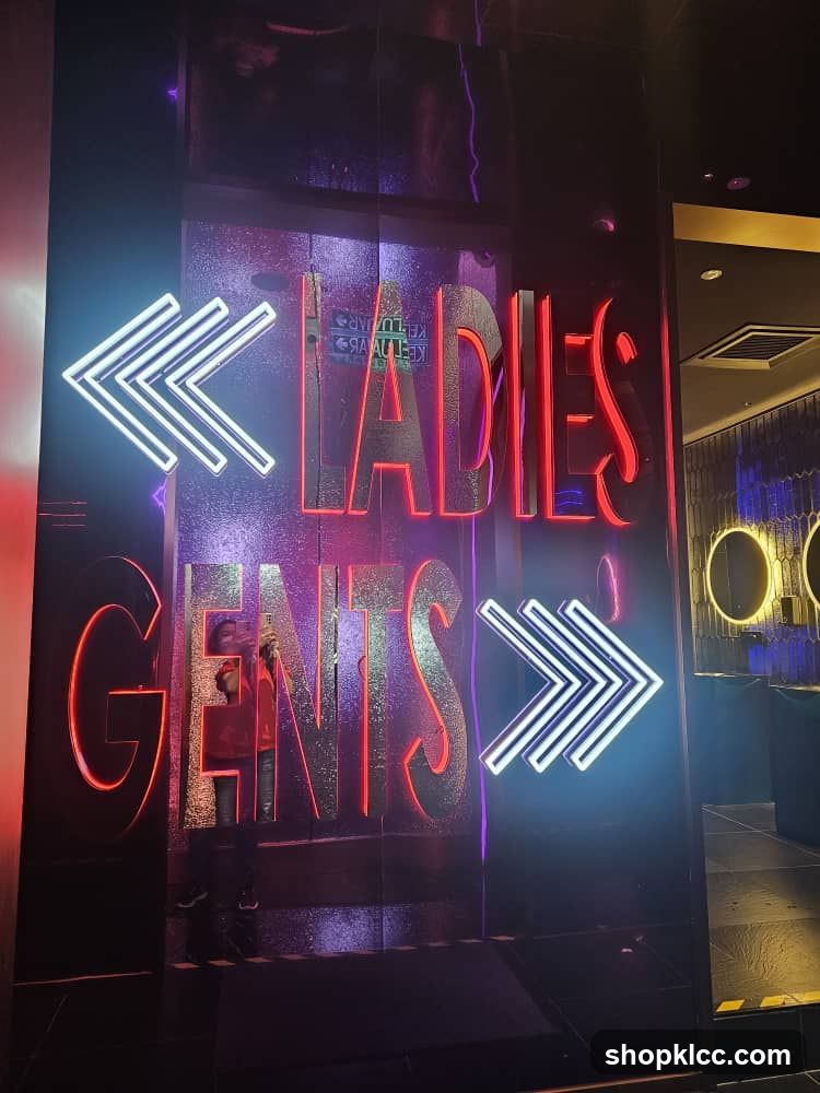 Neon signs for Ladies and Gents