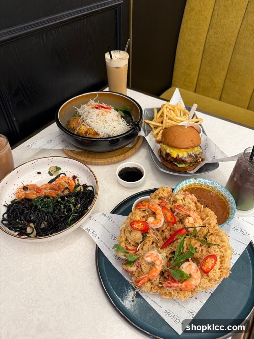 Assortment of Dishes on a Table