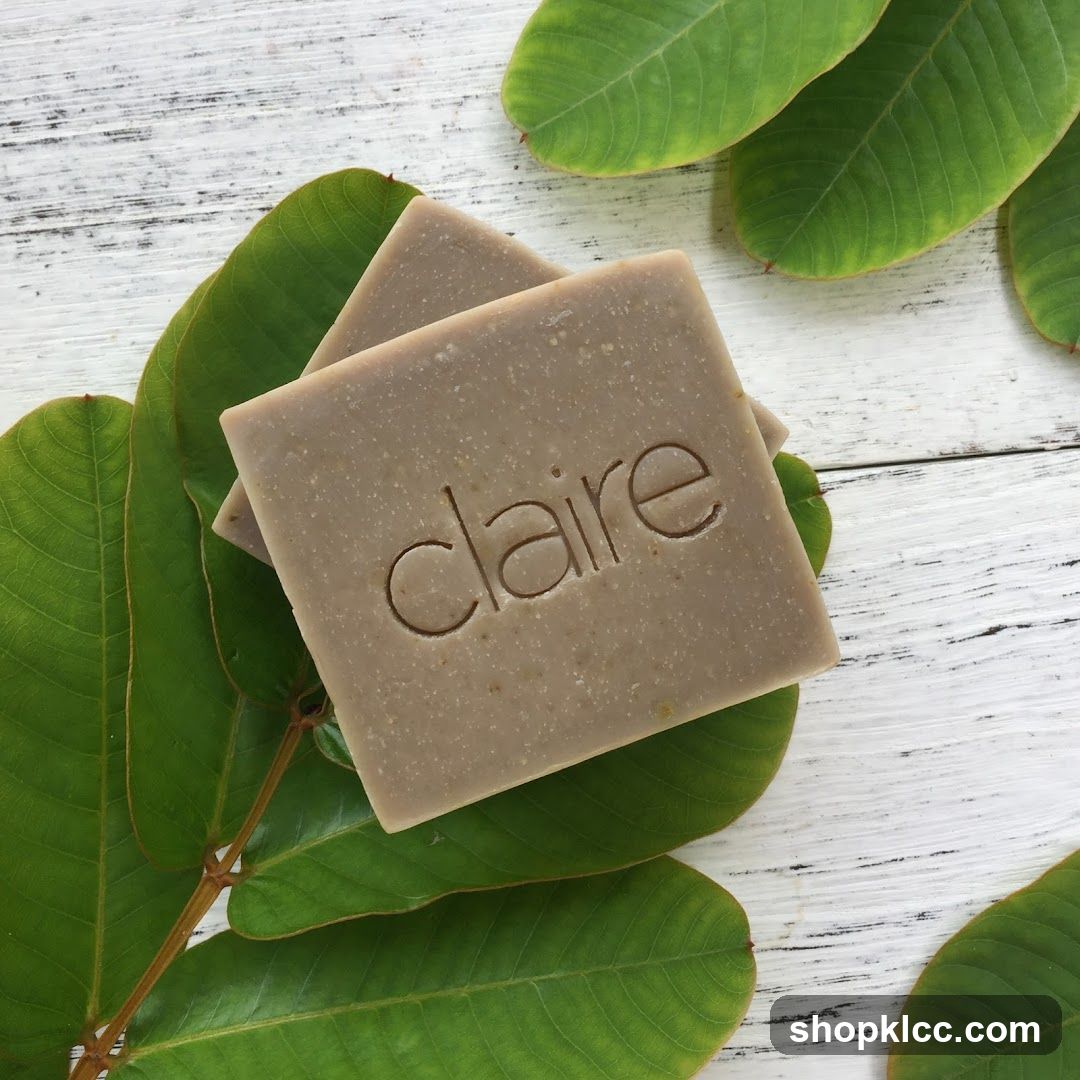 Claire Soap Bar with Leaves