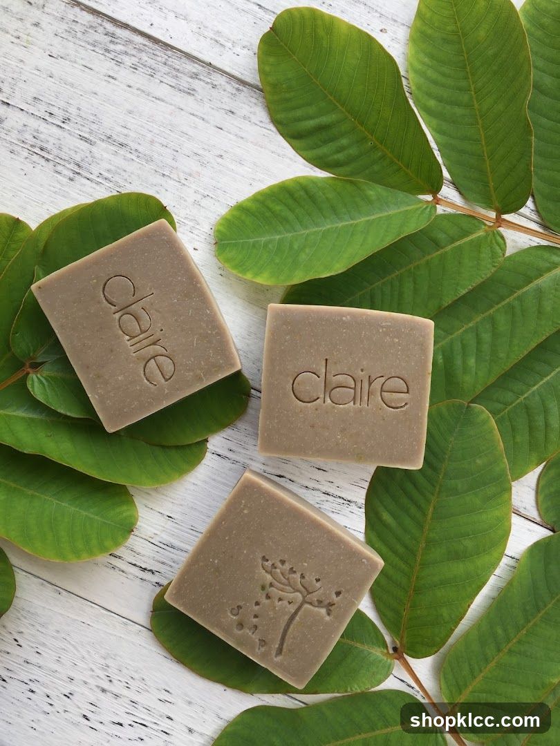 Claire Soap Bars with Leaves