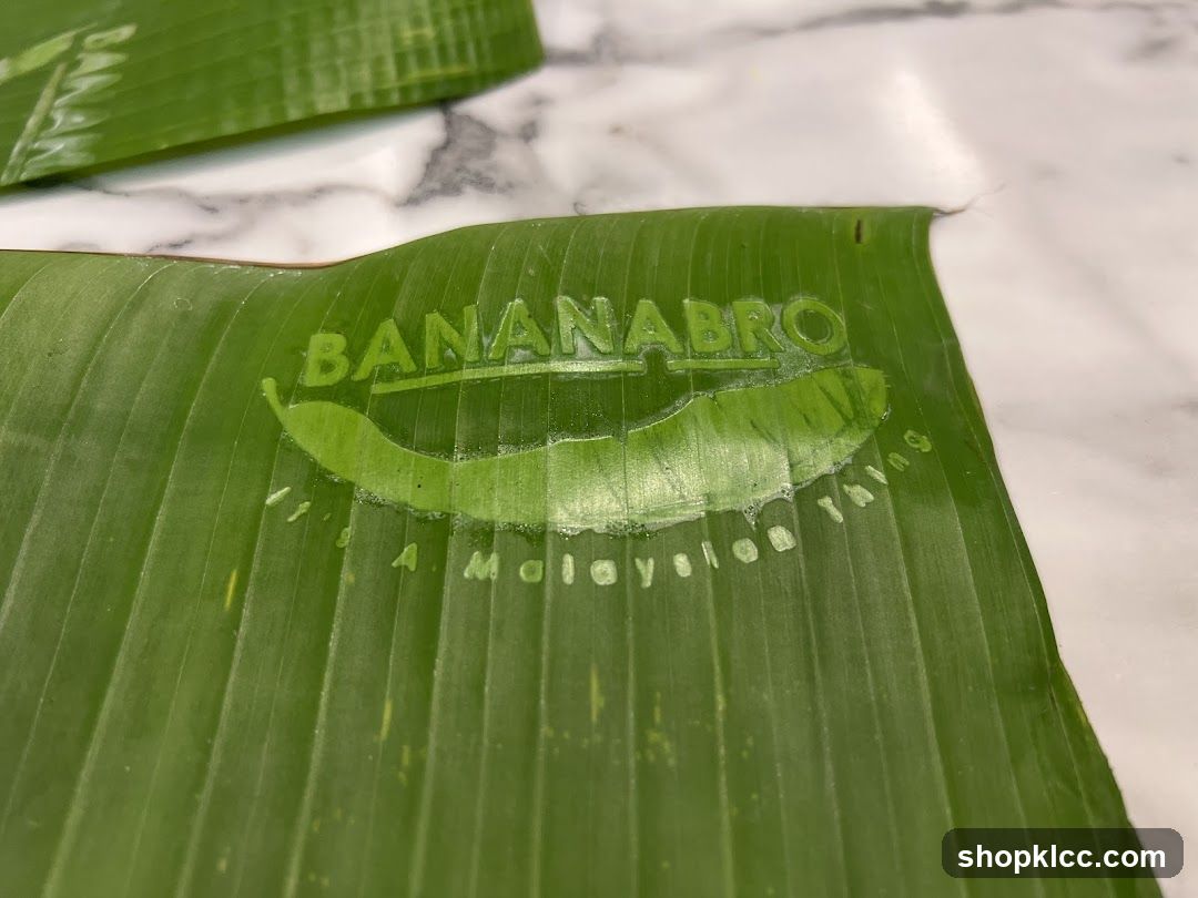 BananaBro Logo on Banana Leaf