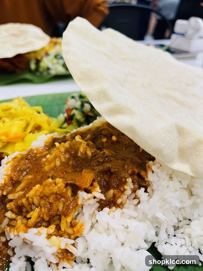 Indian Meal with Rice and Curry