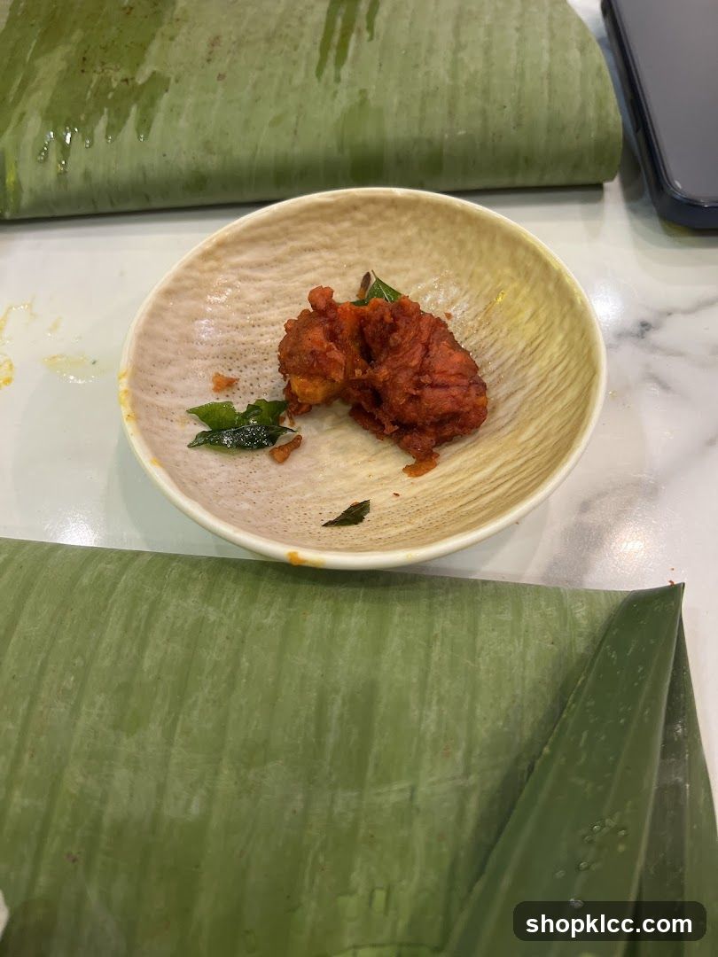 Fried Food in Bowl with Banana Leaf Wrapping