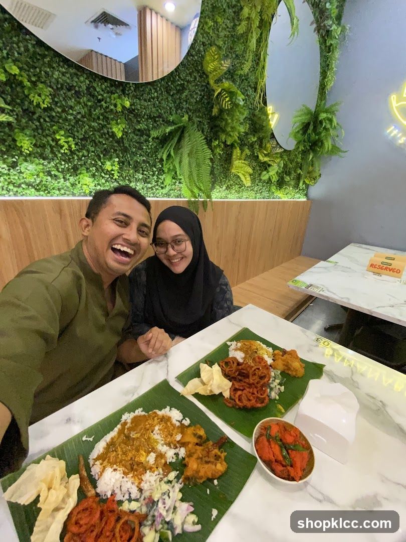 Couple enjoying a meal