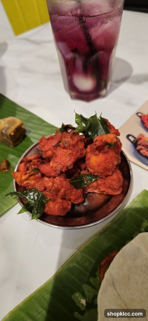 Spicy Fried Chicken and Drink