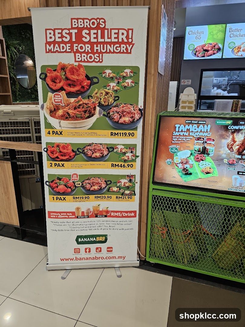 Banana Bro's Best Seller Menu