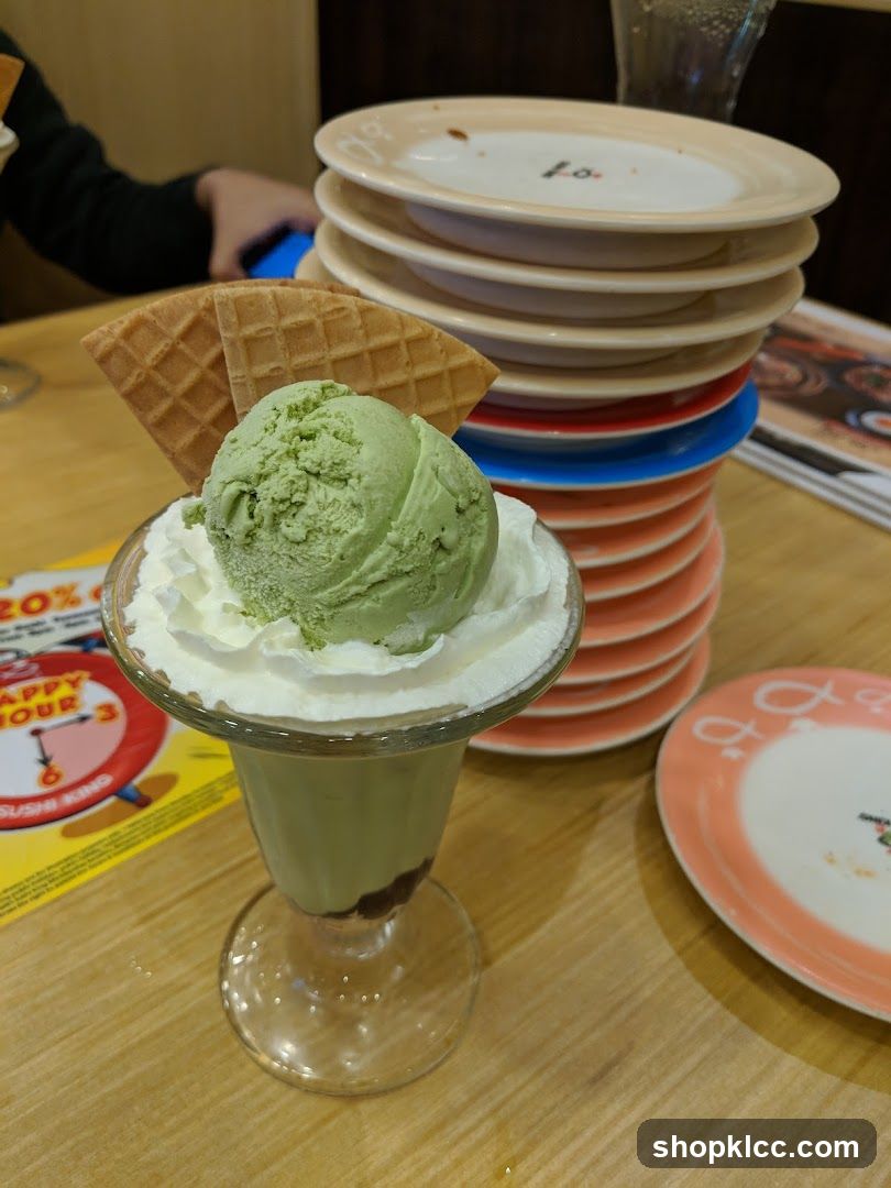 Matcha Ice Cream Parfait