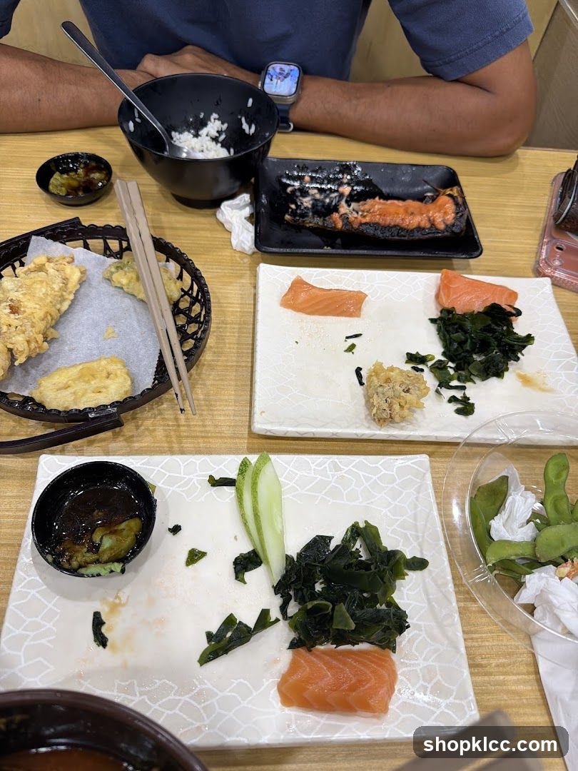 Table with Japanese Food