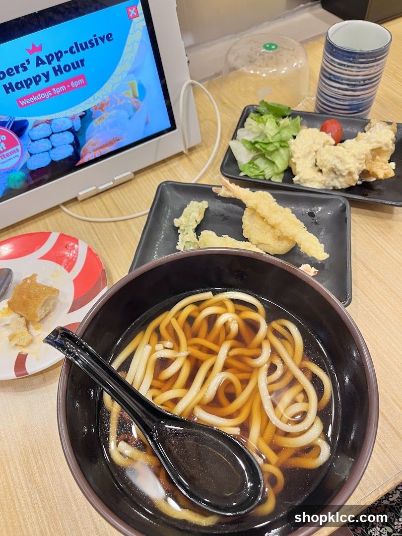 Udon Soup and Tempura