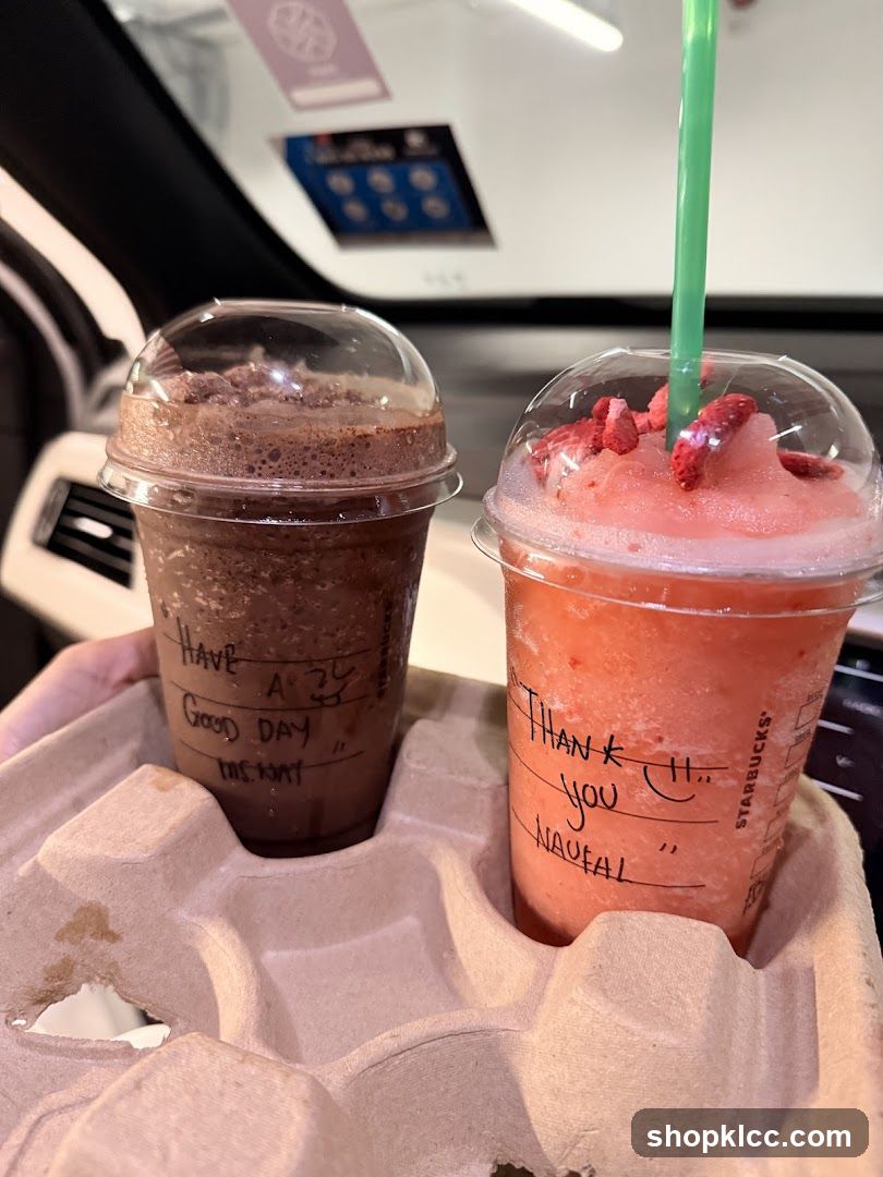 Two Frappuccinos in a Carrier