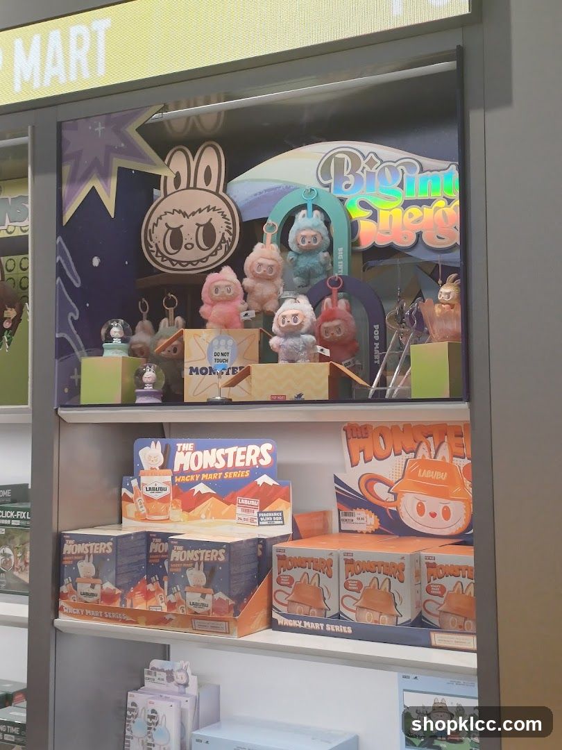 Display of collectible toys