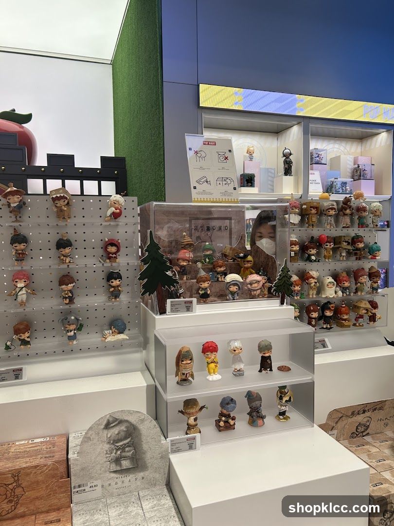 Display of collectible figurines