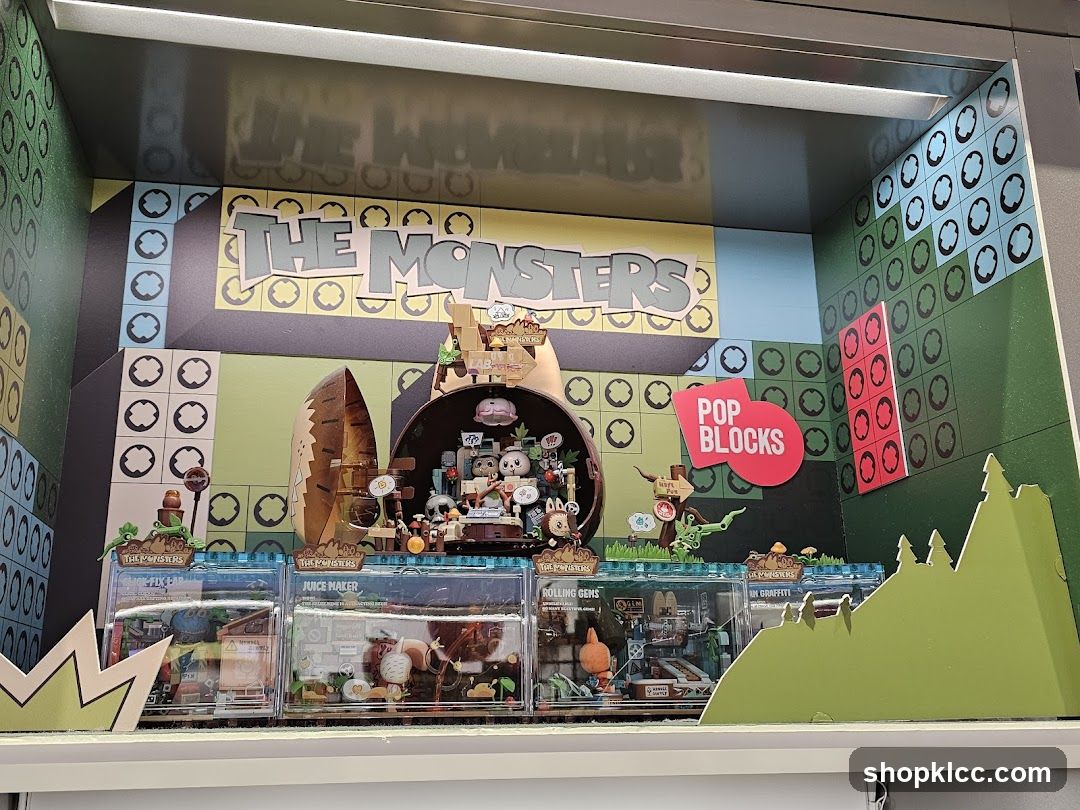 The Monsters Pop Blocks Display