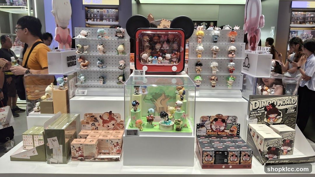 Display of collectible toys