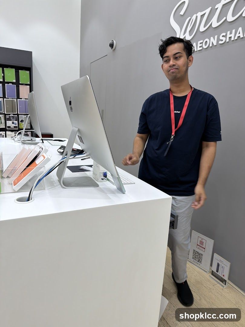 Store Interior with Employee