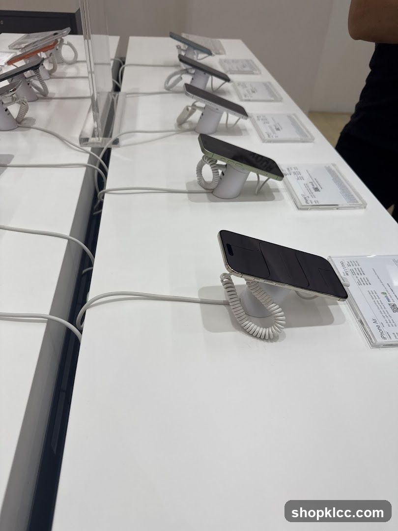 Smartphones on Display