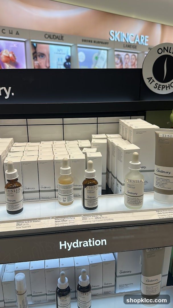 The Ordinary Skincare Display