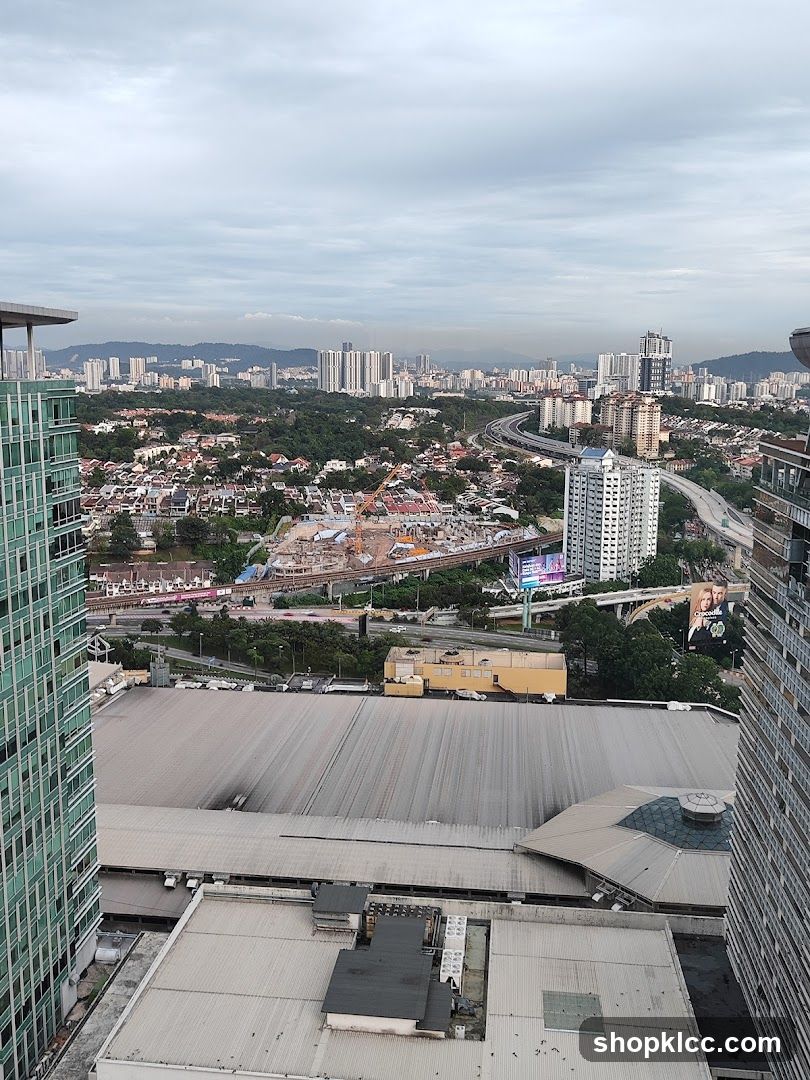 Cityscape with Buildings and Construction