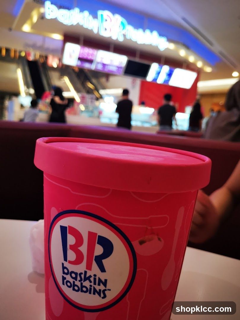 Baskin Robbins Ice Cream Tub